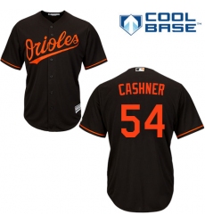 Men's Majestic Baltimore Orioles #54 Andrew Cashner Replica Black Alternate Cool Base MLB Jersey