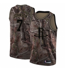 Men's Nike Houston Rockets #7 Joe Johnson Swingman Camo Realtree Collection NBA Jersey