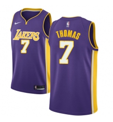 Men's Nike Los Angeles Lakers #7 Isaiah Thomas Swingman Purple NBA Jersey - Statement Edition