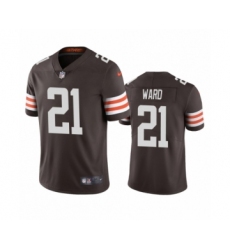 Cleveland Browns #21 Denzel Ward Brown 2020 Vapor Limited Jersey