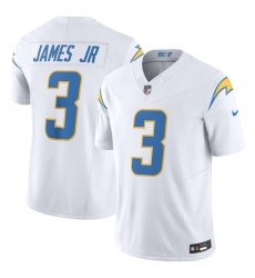 Men's Los Angeles Chargers #3 Derwin James Jr. White 2025 F.U.S.E. Vapor Untouchable Limited Stitched Jersey