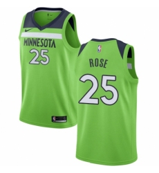 Youth Nike Minnesota Timberwolves #25 Derrick Rose Authentic Green NBA Jersey Statement Edition