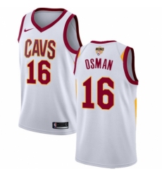 Youth Nike Cleveland Cavaliers #16 Cedi Osman Authentic White 2018 NBA Finals Bound NBA Jersey - Association Edition