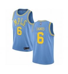 Men's Los Angeles Lakers #6 LeBron James Swingman Green Salute to Service Basketball Jersey
