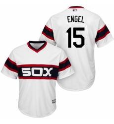 Men's Majestic Chicago White Sox #15 Adam Engel Replica White 2013 Alternate Home Cool Base MLB Jersey