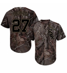 Men's Majestic Chicago White Sox #27 Lucas Giolito Authentic Camo Realtree Collection Flex Base MLB Jersey