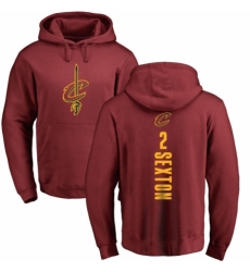 NBA Nike Cleveland Cavaliers #2 Collin Sexton Maroon Backer Pullover Hoodie