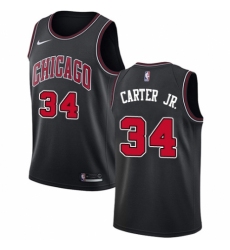 Women's Nike Chicago Bulls #34 Wendell Carter Jr. Authentic Black NBA Jersey Statement Edition