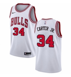 Women's Nike Chicago Bulls #34 Wendell Carter Jr. Authentic White NBA Jersey - Association Edition