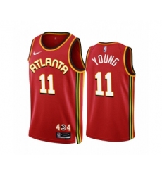 Men's Atlanta Hawks #11 Trae Young 2022-23 Red Icon Edition Stitched Jersey