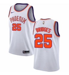 Men's Nike Phoenix Suns #25 Mikal Bridges Authentic White NBA Jersey - Association Edition