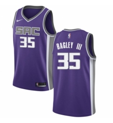 Men's Nike Sacramento Kings #35 Marvin Bagley III Authentic Purple NBA Jersey - Icon Edition