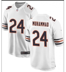 Men's Chicago Bears #24 Malik Muhammad Nike White Team Game Jersey