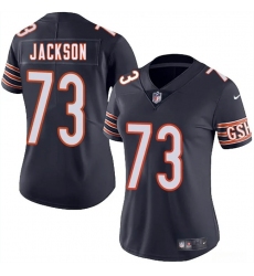 Women's Chicago Bears #73 Jonah Jackson Navy 2025 Vapor Stitched Jersey(Run Small)