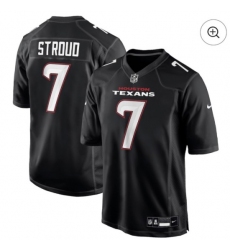 Men's Houston Texans #7 CJ Stroud Black Fashion Limited Stitched Football Jersey