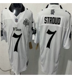 Men's Houston Texans #7 CJ Stroud Limited White Screwstan FUSE Vapor Jersey