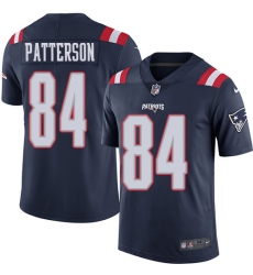 Men's Nike New England Patriots #84 Cordarrelle Patterson Limited Navy Blue Rush Vapor Untouchable NFL Jersey