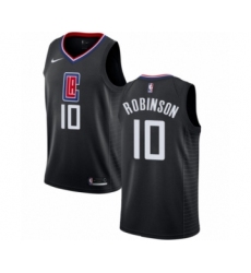 Men's Nike Los Angeles Clippers #10 Jerome Robinson Swingman Black NBA Jersey Statement Edition