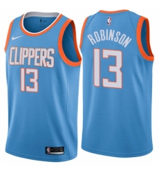 Youth Nike Los Angeles Clippers #13 Jerome Robinson Swingman Blue NBA Jersey - City Edition