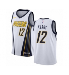 Youth Nike Indiana Pacers #12 Tyreke Evans White Swingman Jersey - Earned Edition