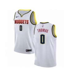 Youth Nike Denver Nuggets #0 Isaiah Thomas Swingman White NBA Jersey - Association Edition