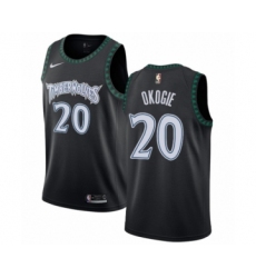Youth Nike Minnesota Timberwolves #20 Josh Okogie Swingman Black Hardwood Classics Jersey