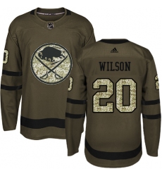 Men's Adidas Buffalo Sabres #20 Scott Wilson Authentic Green Salute to Service NHL Jersey