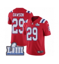 Men's Nike New England Patriots #29 Duke Dawson Red Alternate Vapor Untouchable Limited Player Super Bowl LIII Bound NFL Jersey