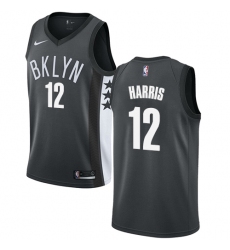 Men's Nike Brooklyn Nets #12 Joe Harris Swingman Gray NBA Jersey Statement Edition