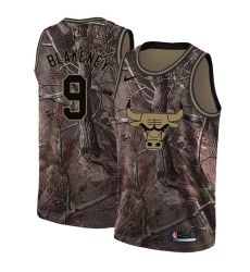 Youth Nike Chicago Bulls #9 Antonio Blakeney Swingman Camo Realtree Collection NBA Jersey