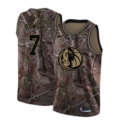 Men's Nike Dallas Mavericks #7 Dwight Powell Swingman Camo Realtree Collection NBA Jersey