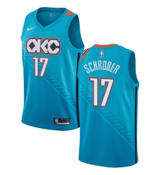 Youth Nike Oklahoma City Thunder #17 Dennis Schroder Swingman Turquoise NBA Jersey - City Edition