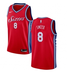 Youth Nike Philadelphia 76ers #8 Zhaire Smith Swingman Red NBA Jersey Statement Edition