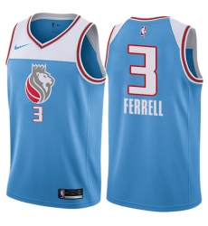 Youth Nike Sacramento Kings #3 Yogi Ferrell Swingman Blue NBA Jersey - City Edition