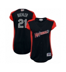 Women's Los Angeles Dodgers #21 Walker Buehler Authentic Navy Blue National League 2019 Baseball All-Star Jersey