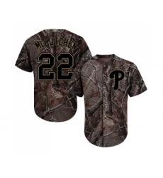 Men's Philadelphia Phillies #22 Andrew McCutchen Authentic Camo Realtree Collection Flex Base Baseball Jersey