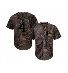 Youth Baltimore Orioles #4 Earl Weaver Authentic Camo Realtree Collection Flex Base Baseball Jersey