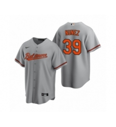 Men's Baltimore Orioles #39 Renato Nunez Nike Gray Replica Road Jersey