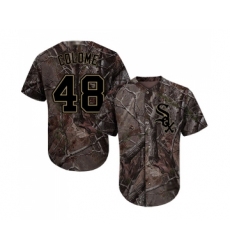 Youth Chicago White Sox #48 Alex Colome Authentic Camo Realtree Collection Flex Base Baseball Jersey