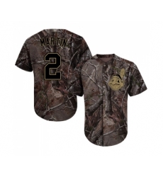 Men's Cleveland Indians #2 Leonys Martin Authentic Camo Realtree Collection Flex Base Baseball Jersey