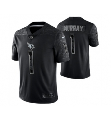 Men's Arizona Cardinals #1 Kyler Murray Black Reflective Limited Stitched Football Jersey