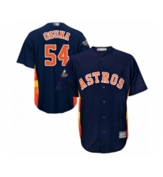 Youth Houston Astros #54 Roberto Osuna Authentic Navy Blue Alternate Cool Base 2019 World Series Bound Baseball Jersey