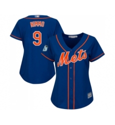 Women's New York Mets #9 Brandon Nimmo Authentic Royal Blue Alternate Home Cool Base Baseball Jersey