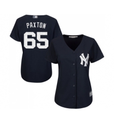 Women's New York Yankees #65 James Paxton Authentic Navy Blue Alternate Baseball Jersey
