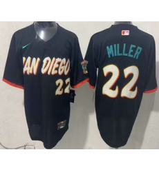 Men's San Diego Padres #22 Mason Miller Black 2026 City Connect Stadium Jersey