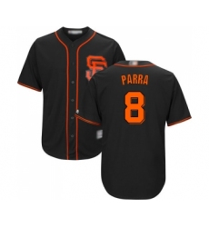 Men's San Francisco Giants #8 Gerardo Parra Replica Black Alternate Cool Base Baseball Jersey