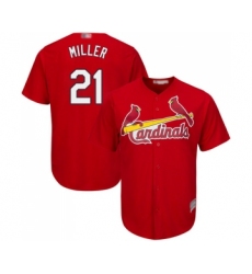 Men's St. Louis Cardinals #21 Andrew Miller Replica Red Cool Base Baseball Jersey