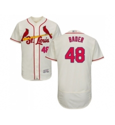 Men's St. Louis Cardinals #48 Harrison Bader Cream Alternate Flex Base Authentic Collection Baseball Jersey