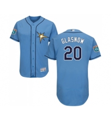 Men's Tampa Bay Rays #20 Tyler Glasnow Columbia Alternate Flex Base Authentic Collection Baseball Jersey