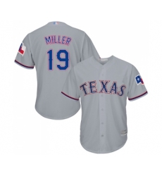 Youth Texas Rangers #19 Shelby Miller Replica Grey Road Cool Base Baseball Jersey